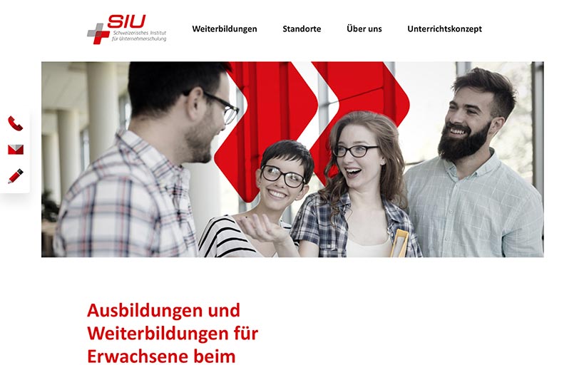 Webprojekt SIU | Verein & Verband, Weiterbildung